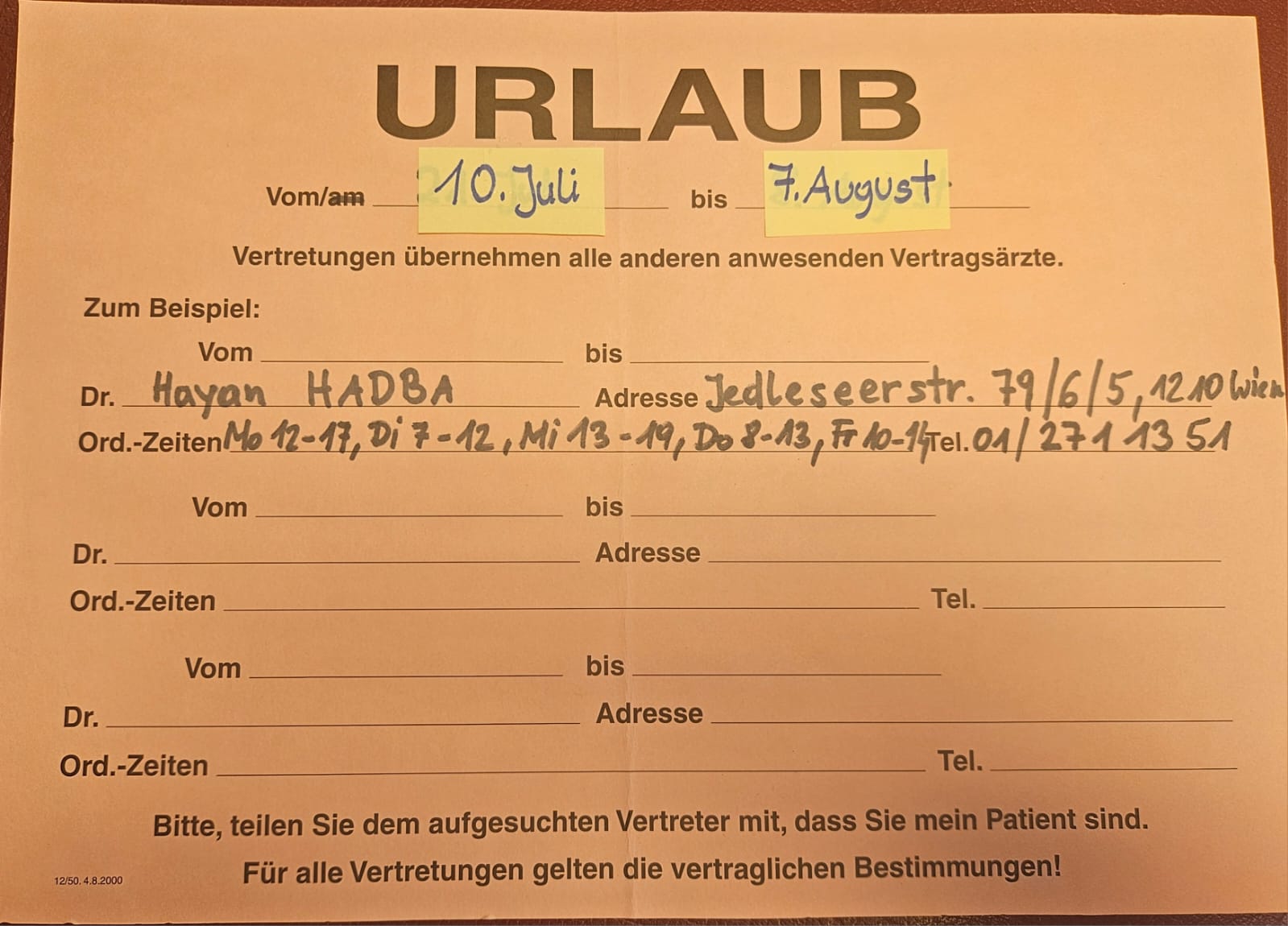 Urlaub